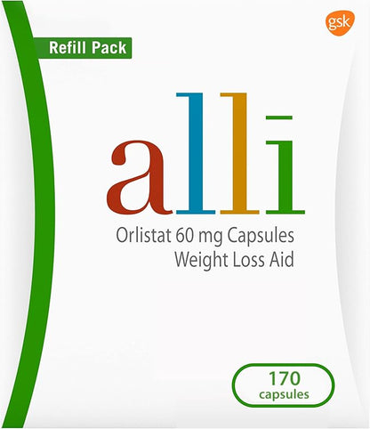 Alli Orlistat 60mg Weight Loss Capsules – 170 Count